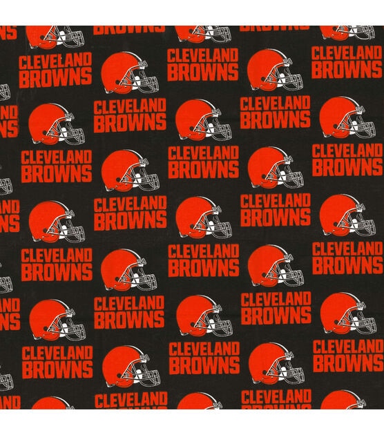 Fabric Traditions Cleveland Browns Cotton Fabric Helmet Logo, , hi-res, image 2