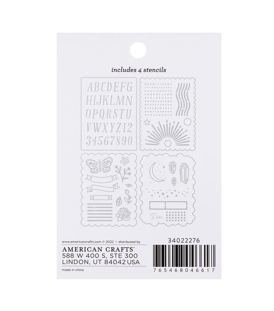 American Crafts Art Journaling Stamps