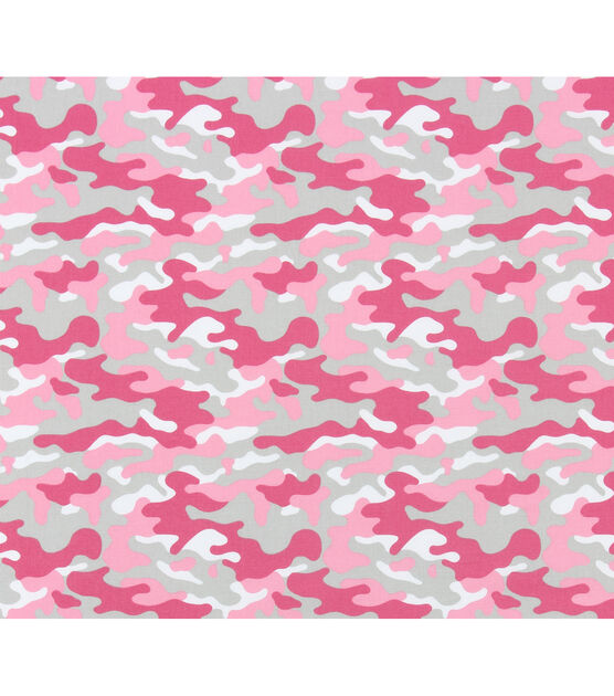 Premier Prints Camouflage Prism Pink Cotton Canvas Fabric