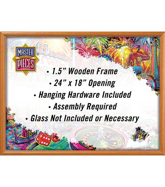 MasterPieces 18" x 24" Natural Wood Puzzle Frame