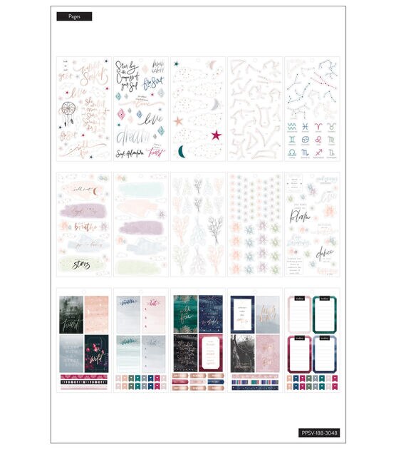 487pc Boho 30 Sheet Happy Planner Sticker Pack, , hi-res, image 2