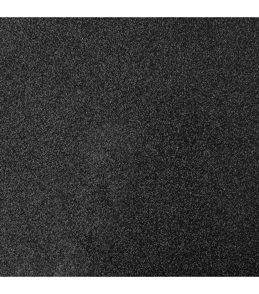 Cricut 12" x 19" Glitter Iron On Roll, Black, swatch, image 2