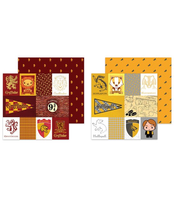 Harry Potter Collection, Gryffindor House, double-sided scrapbook paper  (Paper House)