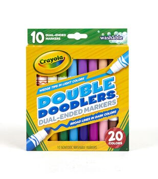 Crayola Super Tips Washable Markers~ 20 Ct Pack~ Draw Thin & Thick~ NEW! -  BND Treasure Chest