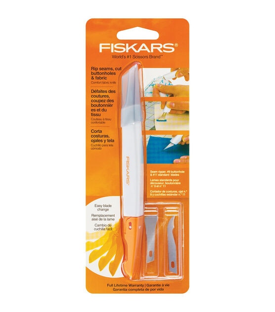 Fiskars SoftGrip Detail Craft Knife - 8 Exacto Knife for Crafting -  Multi-Use Exacto Blade Included with Protective Cover