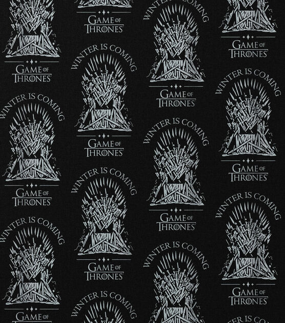 Game of Thrones Winter Is Coming Cotton Fabric, , hi-res, image 2