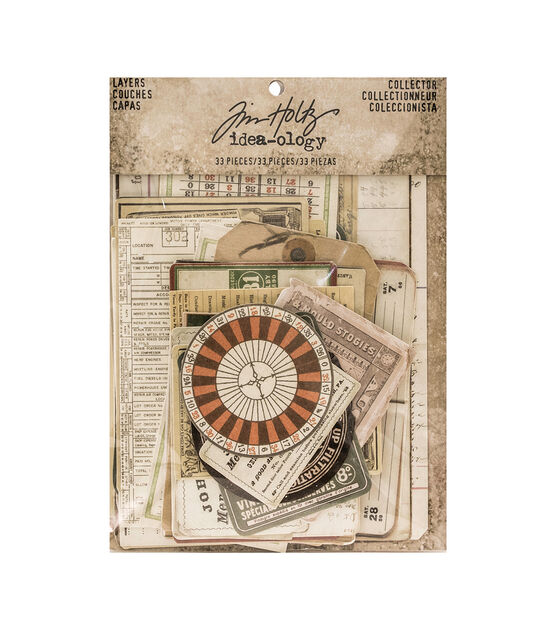 Tim Holtz Idea ology 33pc Die Cut Collector Layers