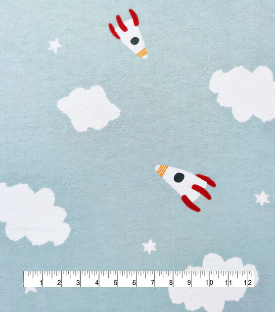 ABC Rocket Nursery Flannel Fabric by Lil' POP!, , hi-res, image 4
