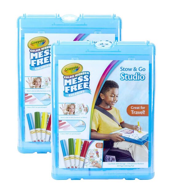 Buy Travel Coloring Kit for Kids, Crayon Set with Custom Wooden