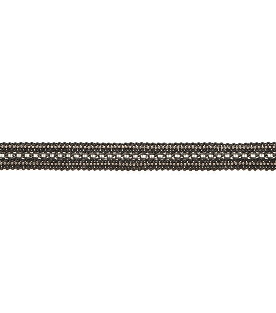 Wrights Beaded Chain Trim Black