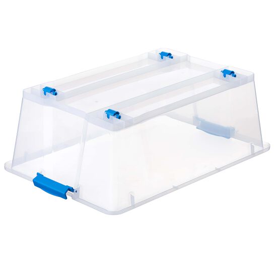 30 Liter Plastic Storage Box With Snap Lid by Top Notch