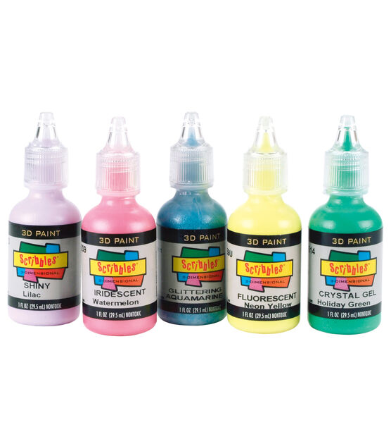 FABRIC PAINT IRIDESCENT 3D 1 OZ – Scribbles Crafts – Brooklyn's Premier  Crafting Resource