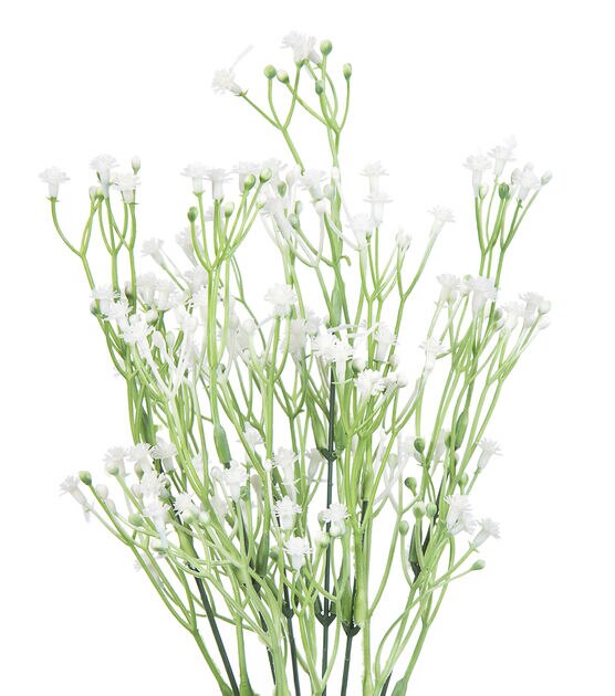 14" White Baby's Breath Bush by Bloom Room, , hi-res, image 2