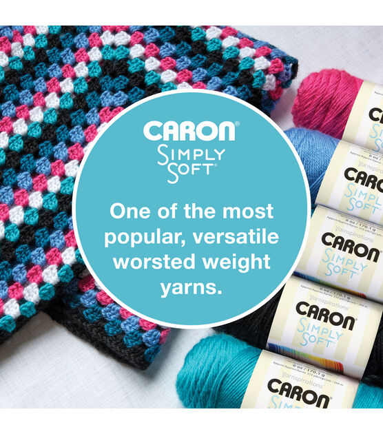  Caron Simply Soft Blue Mint Brites Yarn - 3 Pack of 170g/6oz -  Acrylic - 4 Medium (Worsted) - 315 Yards - Knitting, Crocheting & Crafts :  Everything Else