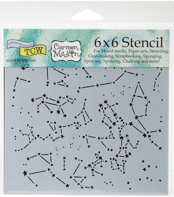 Crafter's Workshop Carmen Medlin Template 6''x6'' Constellations