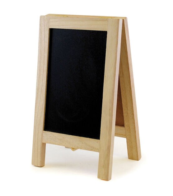 MultiCraft Imports 4.37''x7.37'' Chalkboard Cork Easel