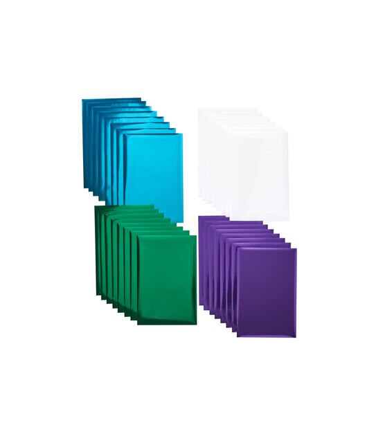 Cricut 4" x 6" Jewel Tones Sampler Foil Transfer Sheets 24ct, , hi-res, image 2