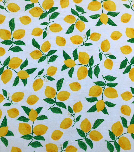 Lyocell Spandex Fabric Growing Lemons | JOANN