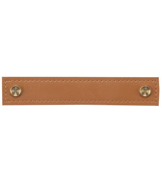 Faux Leather Handle Set, 5.5-Inch, 3 Count, Ocher Brown, , hi-res, image 3