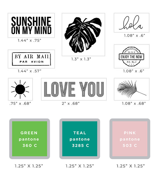 Designer Stamp Heidi Swapp Love You, , hi-res, image 2