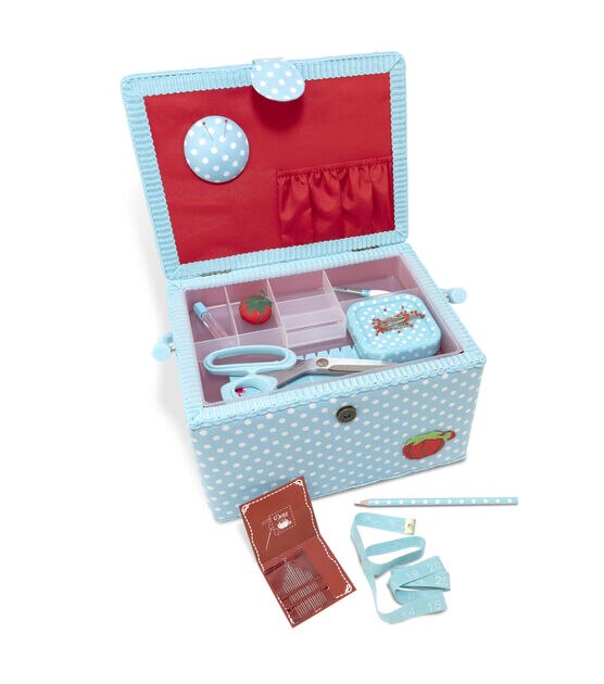 Dritz Essential Sewing Box Kit, Blue & Reviews