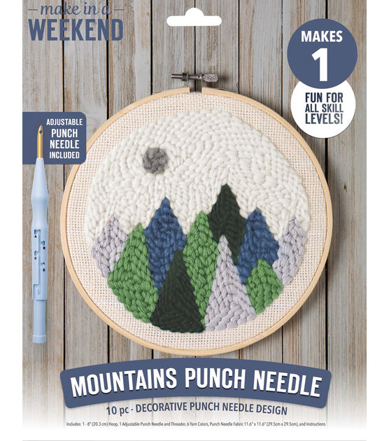 Leisure Arts 12 Mountains Punch Needle Kit