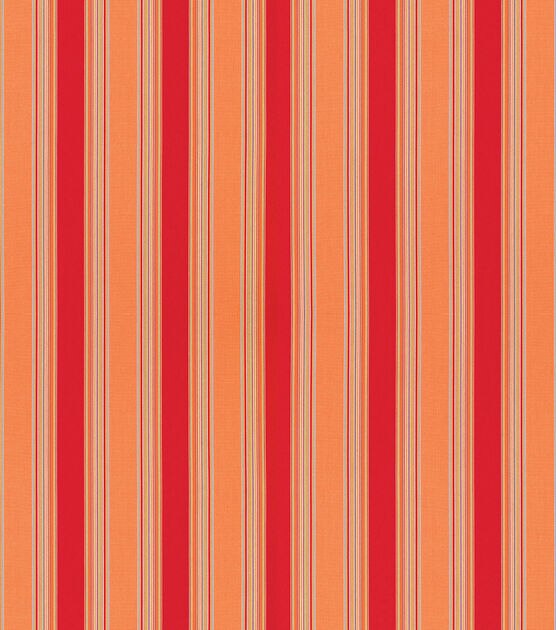 Sunbrella Outdoor Stripe Fabric 54" Bravada Salsa