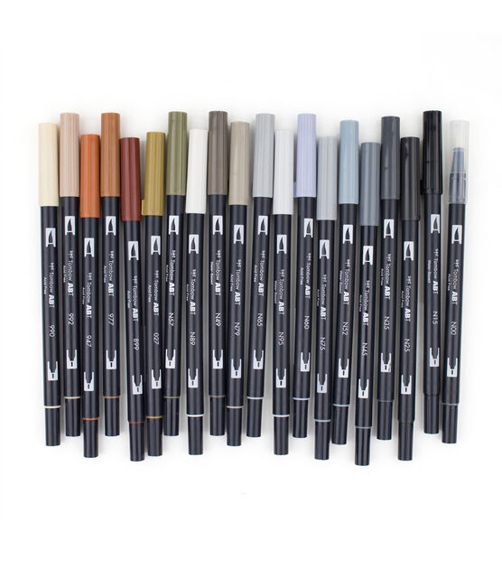 Tombow Dual Brush Pen Neutral Colors Set 20pc, , hi-res, image 2
