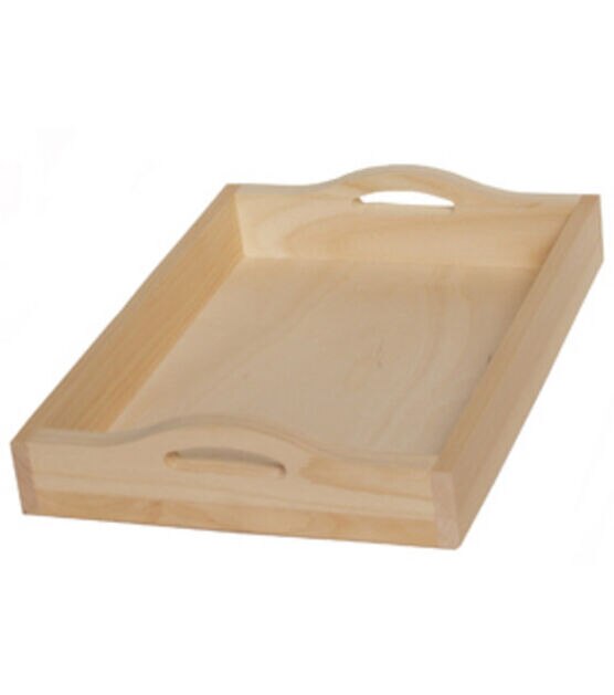 Walnut Hollow Unfinished Wood Rectangle Serving Tray