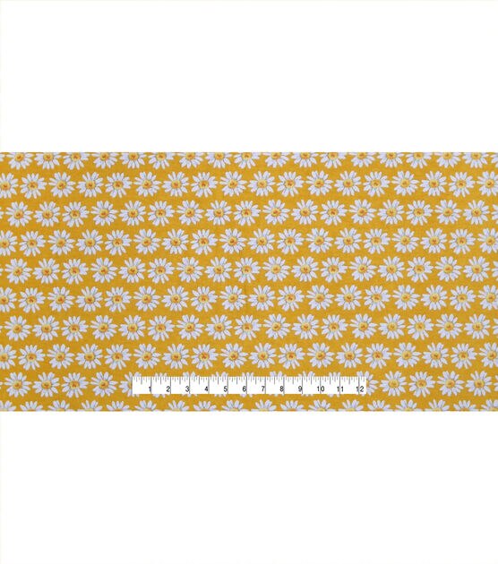 Daisy Yellow Super Snuggle Cotton Fabric, , hi-res, image 4