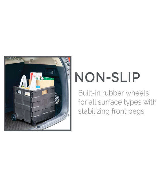 Simplify 16.5" x 14.5" Collapsible Utility Cart, , hi-res, image 4