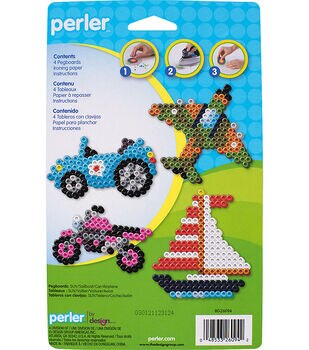 Perler 4ct Mini Large Bead Pegboard Set