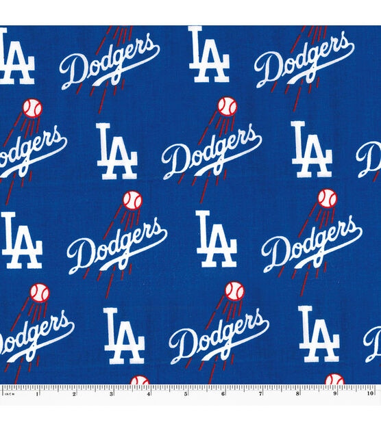 Fabric Traditions Los Angeles Dodgers Cotton Fabric Mascot Logo
