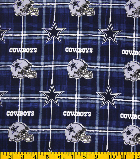 Dallas Cowboys Logo Flannel Fabric 42”