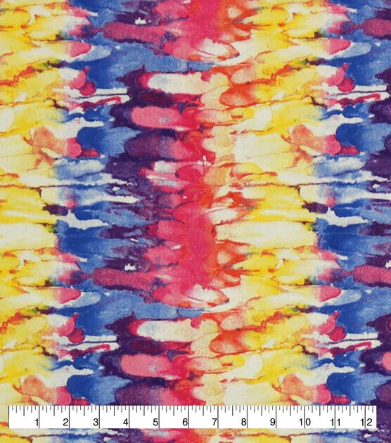 Rainbow Raindrops Super Snuggle Flannel Fabric, , hi-res, image 2