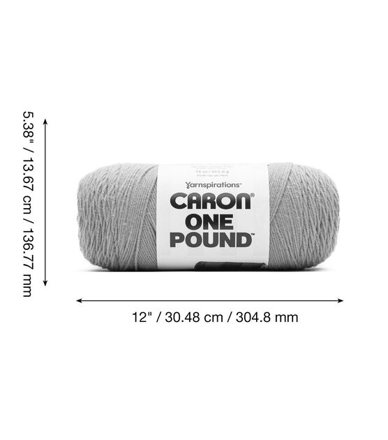 Caron One Pound Acrylic Yarn - 1 lb, 4-Ply, Dove