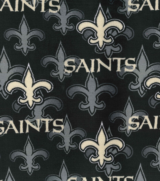 New Orleans Saints NFL Velvet Fleece Fabric | JOANN