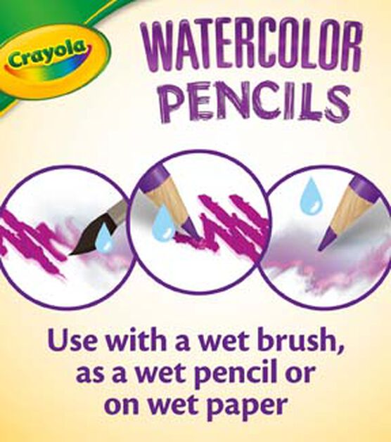 Crayola 24ct Sharped Watercolor Pencils, , hi-res, image 5