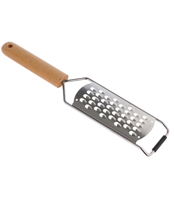 Stainless Steel Grater With Wood Handle by STIR, , hi-res, image 3