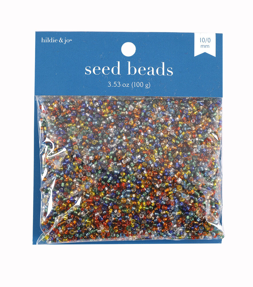 3.5oz Seed Beads by hildie & jo, Multi, swatch