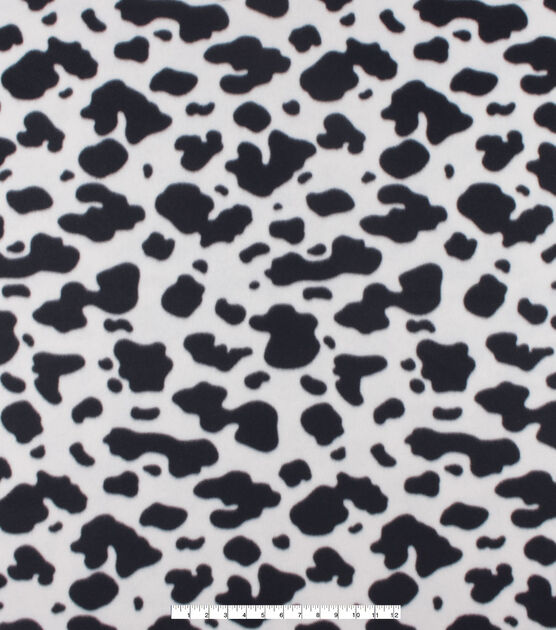Cow Print Blizzard Fleece Fabric, , hi-res, image 3