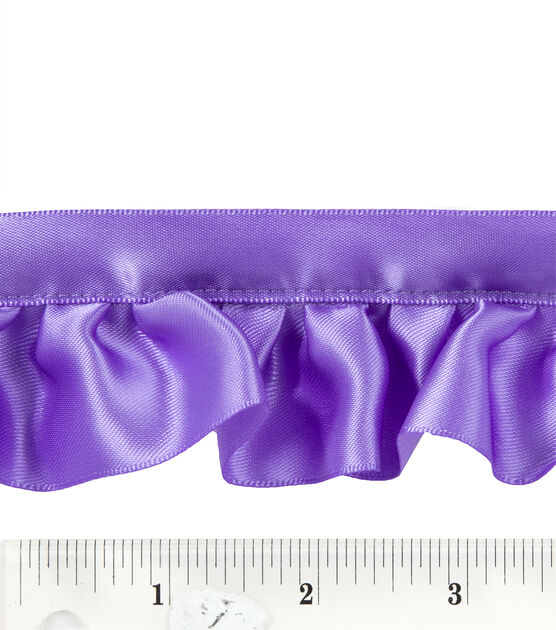 Simplicity Ruffled Blanket Binding Trim 1.88'' Purple
