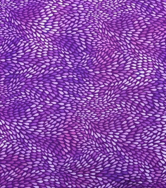 Lauren Lewchuk Purple Tear Drops Premium Prints Cotton Fabric