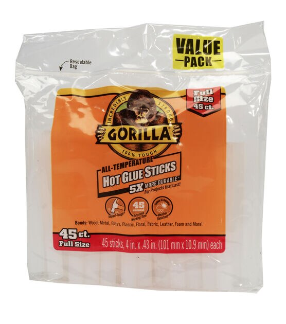 Reviews for Gorilla 8 in. Full Hot Glue Sticks (20-Count) (4-Pack)