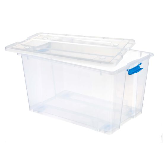 52 Liter Plastic Storage Box With Snap Lid by Top Notch, , hi-res, image 2
