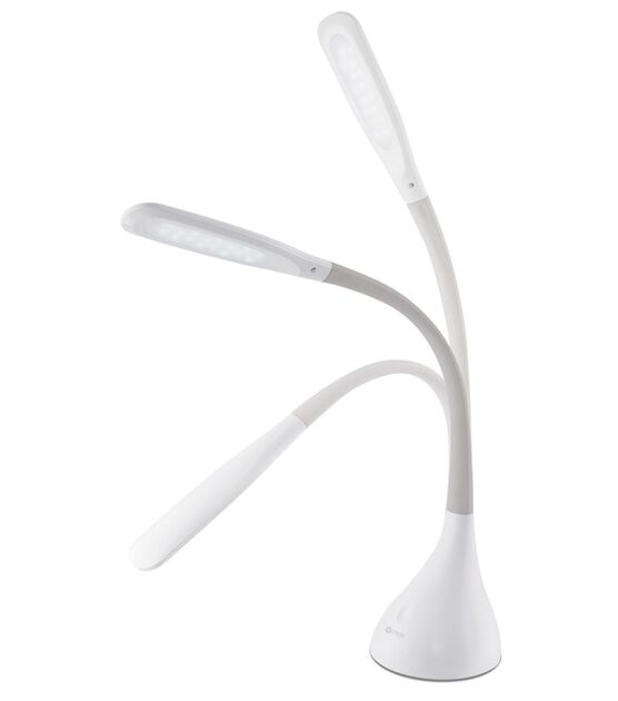 OttLite 24" Adjustable White LED Desk Lamp With USB, , hi-res, image 4