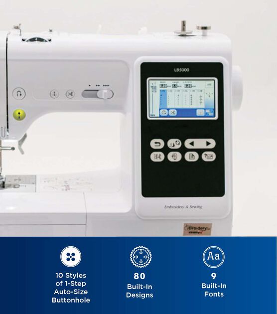Brother LB5000 Computerized Sewing and Embroidery Machine with