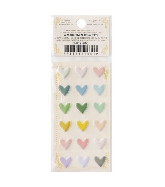 American Crafts 36pc Maggie Holmes Woodland Grove Mini Puffy Stickers, , hi-res, image 2