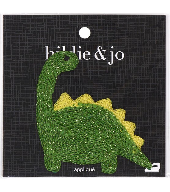 2.5" x 3" Chenille Dinosaur Iron On Patch by hildie & jo