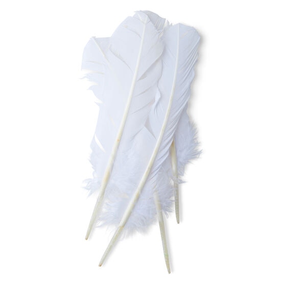 POP! Turkey Quills White Feathers 4pc, , hi-res, image 2